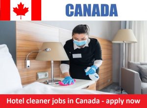 Hotel cleaner jobs in Canada for foreigners