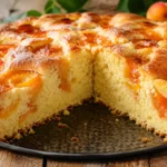 Aprikosenkuchen mit frischen Aprikosen und fluffigem Rührteig