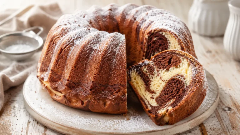 Marmorkuchen wie von Oma mit klassischer Marmorierung