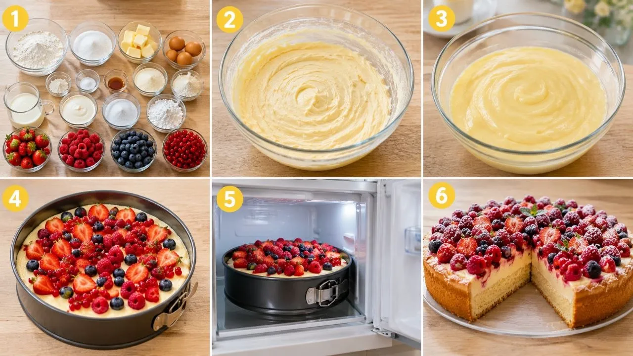 Fruchtiger Kuchen Schritt für Schritt zubereiten
