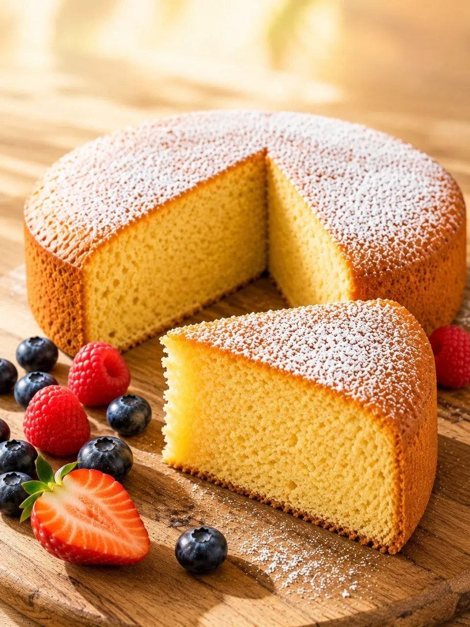 Hausgemachter glutenfreier Kuchen mit lockerer Krume