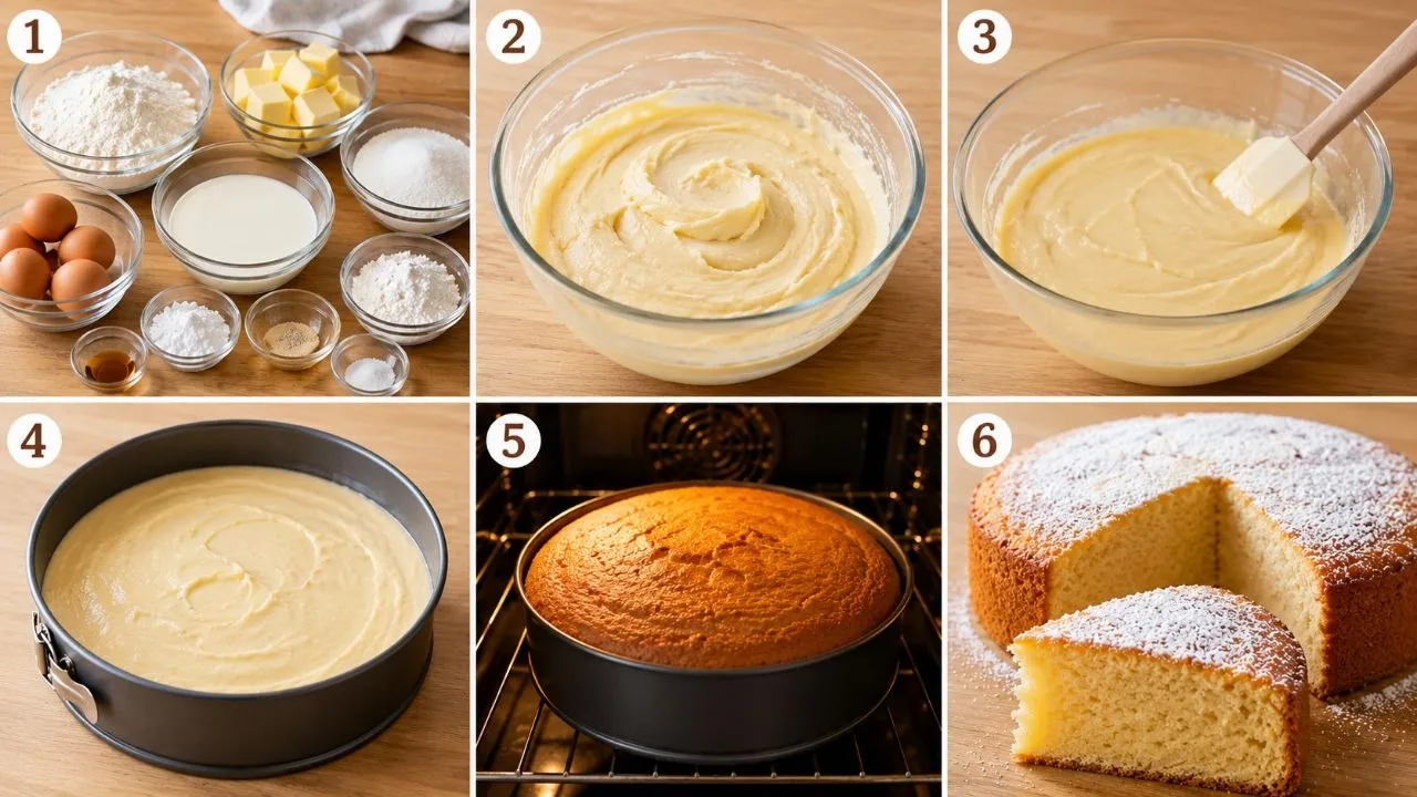 Schritt-für-Schritt Zubereitung für glutenfreien Kuchen